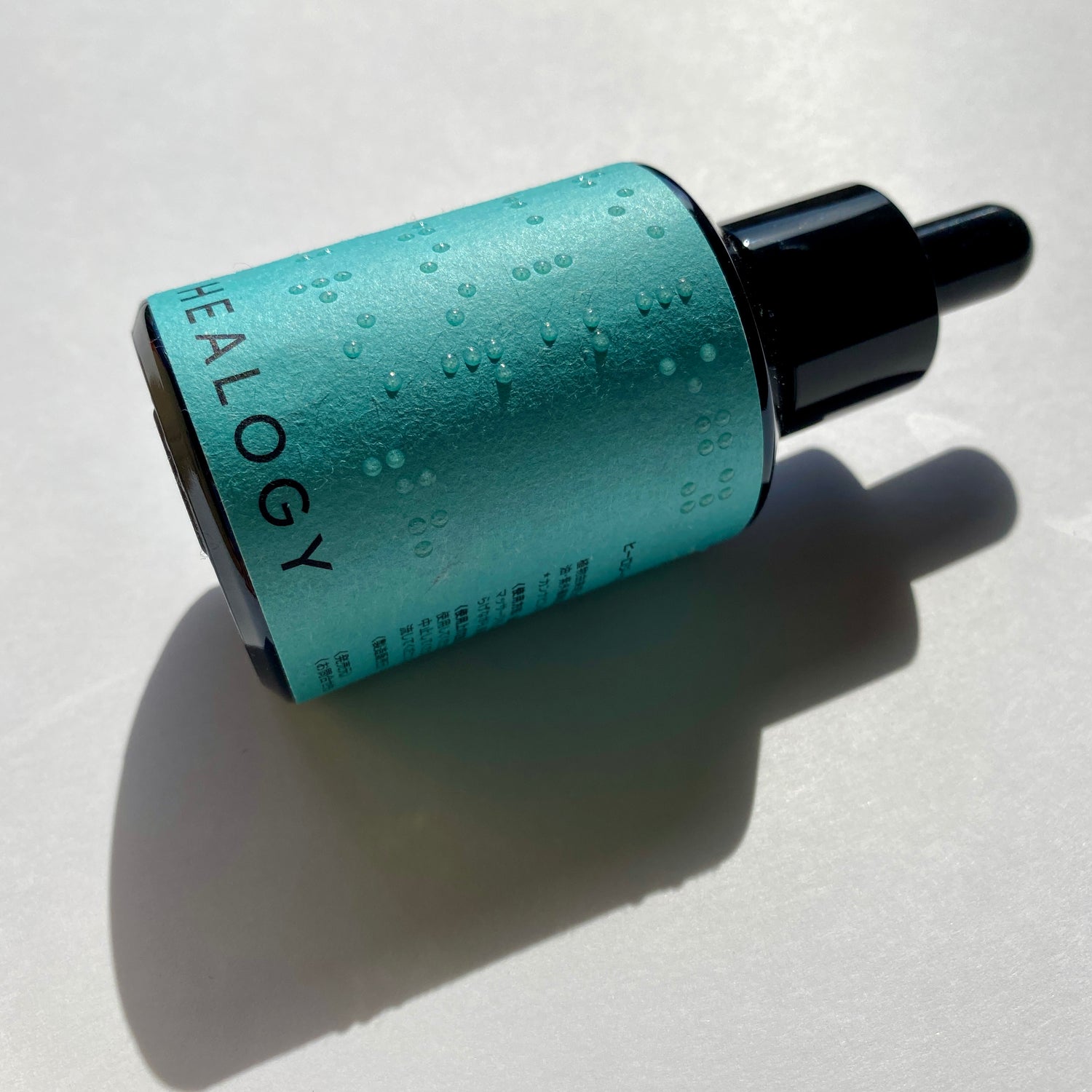 ラベル点字のクローズアップ